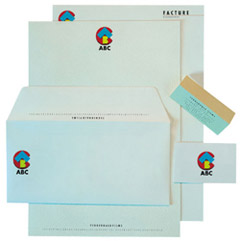 Enveloppes, Entête de lettres, cartes commerciales, cartes de correspondances, imprimés administratifs